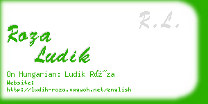 roza ludik business card